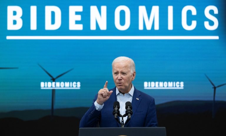 Biden targets China as he touts manufacturing revival at home