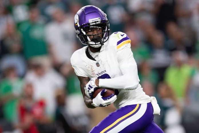 While Justin Jefferson is the clear WR1 for the Vikings, rookie Jordan Addison is still making a big impact