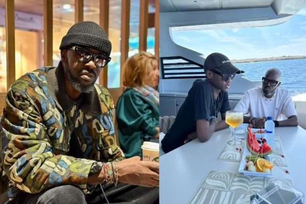 “Fixed the hand?” Black Coffee brings out his left arm in new snap