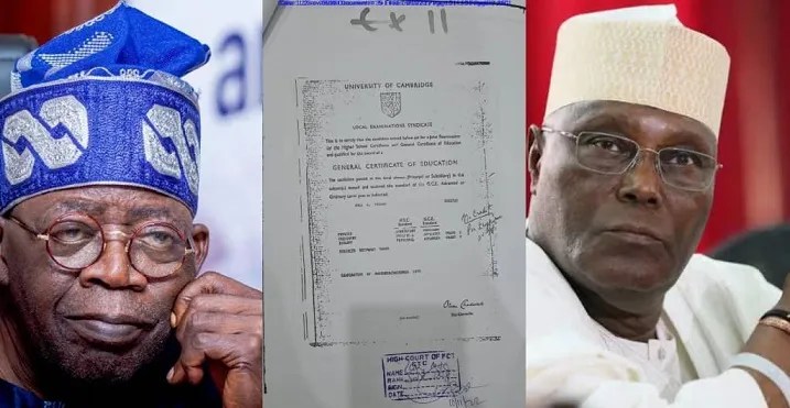 Breaking News: Chicago University ordered to release Bola Tinubu’s records to Atiku Abubakar within two days and certify authenticity under oath.