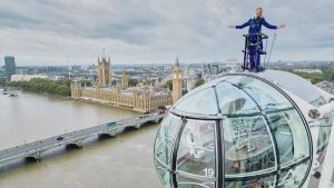 ITV reporter presents weather on London Eye after accepting Tom Cruise challenge