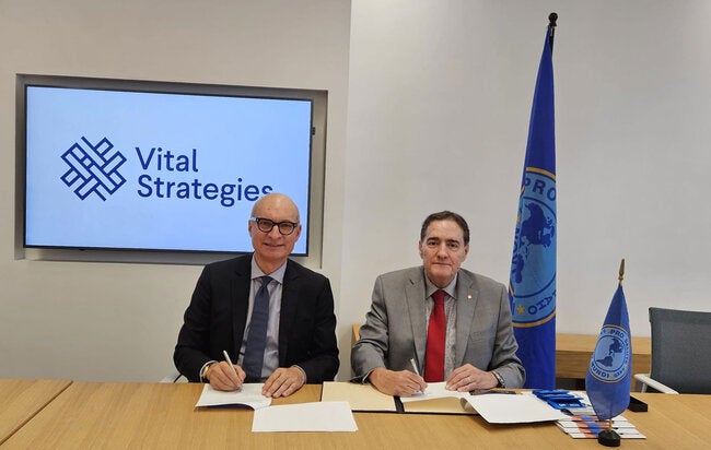 PAHO and Vital Strategies agree to bolster evidence-based approaches to advance public health in the Americas