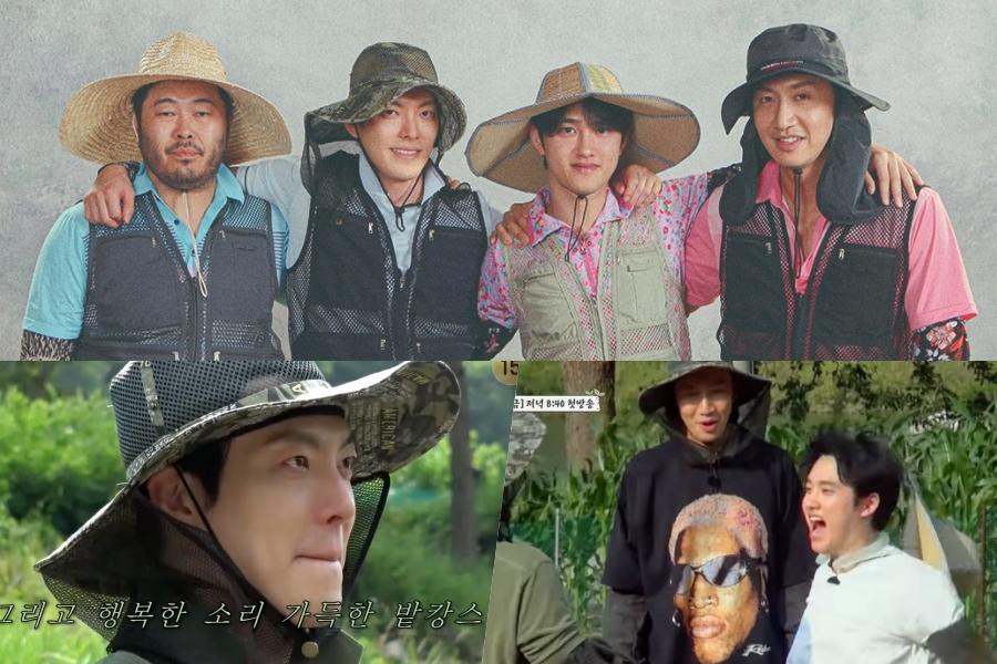 Watch: Lee Kwang Soo, EXO’s D.O., Kim Woo Bin, And Kim Ki Bang Are Chaotic Rookie Farmers In Teaser For New Variety Show