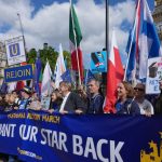 Pro-EU supporters rally in London for Britain to rejoin bloc