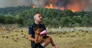 Blazes, soaring temperatures and violent storms strike across the world