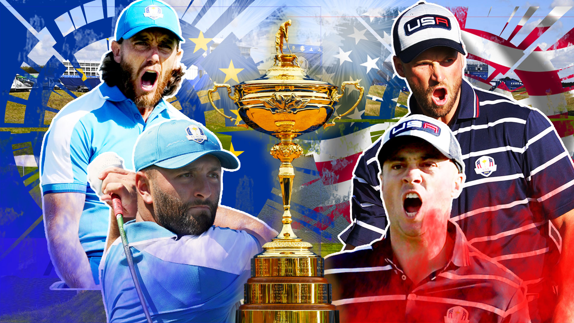 Ryder Cup 2023 LIVE SCORE: Europe leading by FIVE points on stunning opening day as Jon Rahm pulls off miracle shots