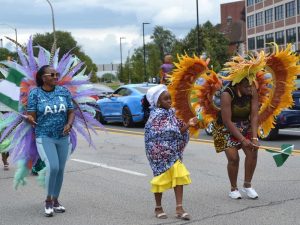 Colourful carnival street parade highlights African culture