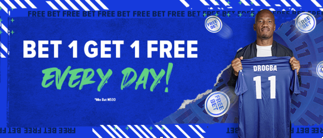 Bet 1 Get 1 Free on Nairabet