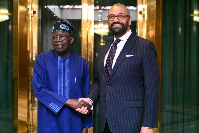 Tinubu Seeks Stronger Economic, Defence, Bilateral Cooperation With United Kingdom  …UK Foreign Secretary Assures Of Enduring Partnership