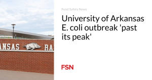 University of Arkansas E. coli outbreak ‘past its peak’