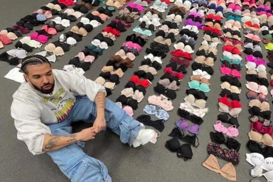 American rapper Drake poses with bras thrown at him during tour + Photos |