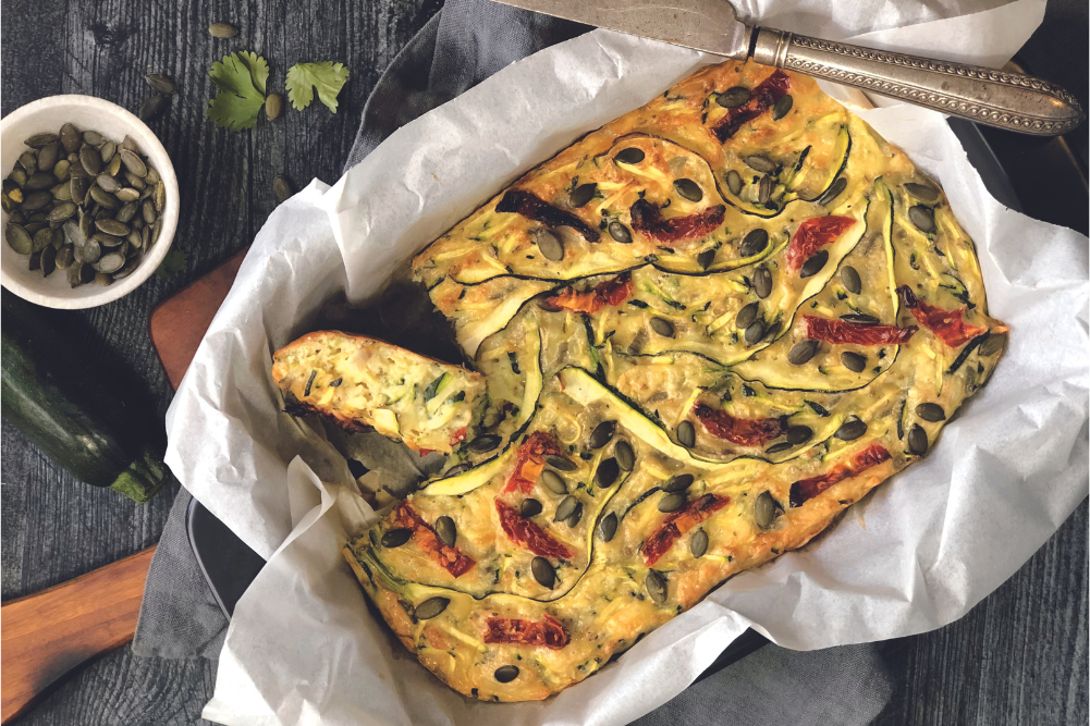 Zucchini & Sundried Tomato Slice