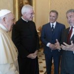 Sylvester Stallone pretends to box with Pope at Vatican