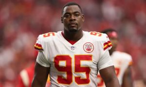 Will Kansas City’s Chirs Jones play for the Chiefs in their season opener next Thursday vs. the Lions?