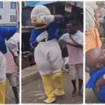 Man returns to Nigeria after 10 years abroad, enters family house in costumes