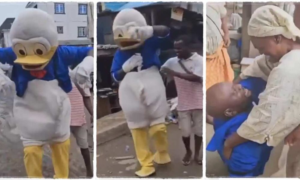 Man returns to Nigeria after 10 years abroad, enters family house in costumes