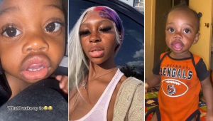 “It’s the eyes for me”: Mum wakes up to see little son staring deeply at her