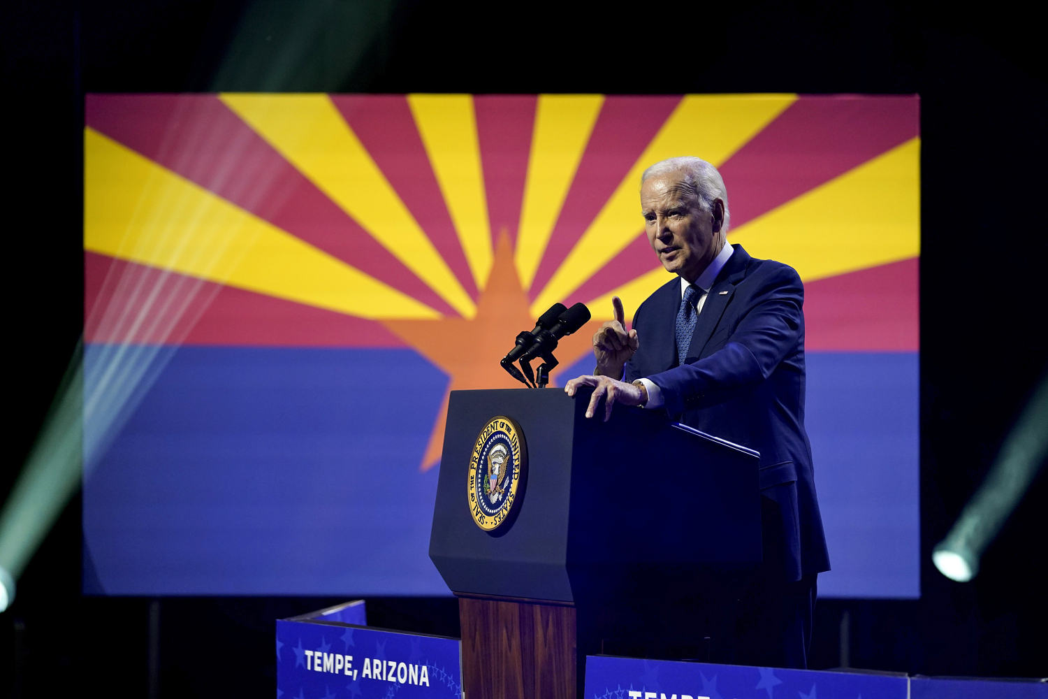 Biden preaches democracy in Arizona, the epicenter of right-wing extremism