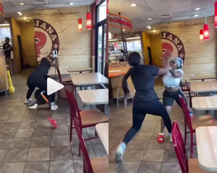 A Popeyes Employee Fights Customer; Two Black Women (VIDEO)