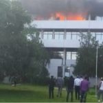 Breaking: Supreme Court complex is reportedly on fire.