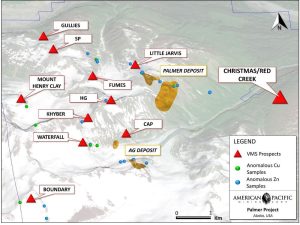 American Pacific Announces Regional Exploration Drilling to Build on Successful 2023 Field Season at The Palmer VMS Project