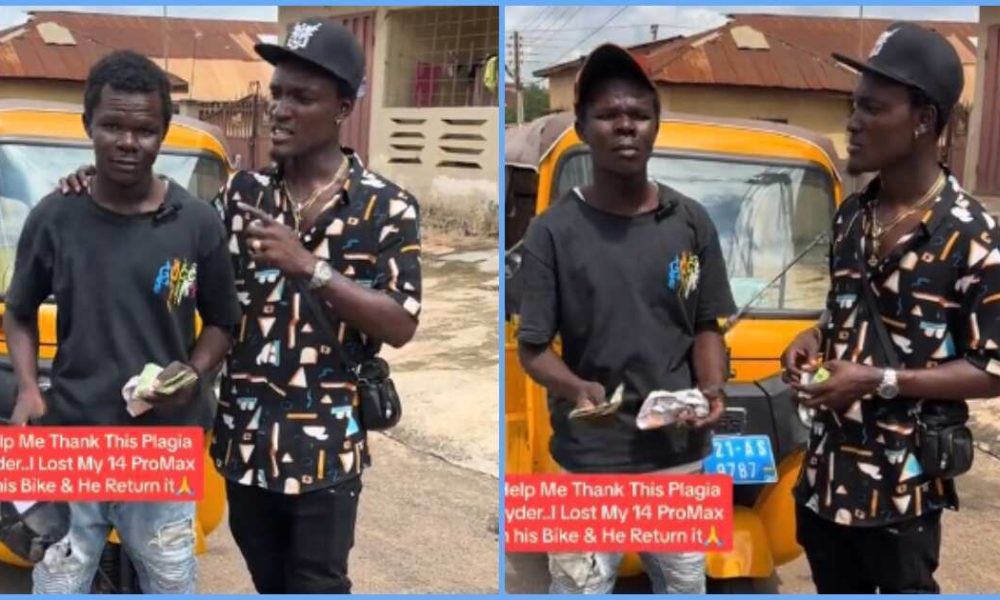 Keke Rider Returns iPhone 14 Pro Max Found in His Tricycle, Owner Rewards Him: “Clean Heart”