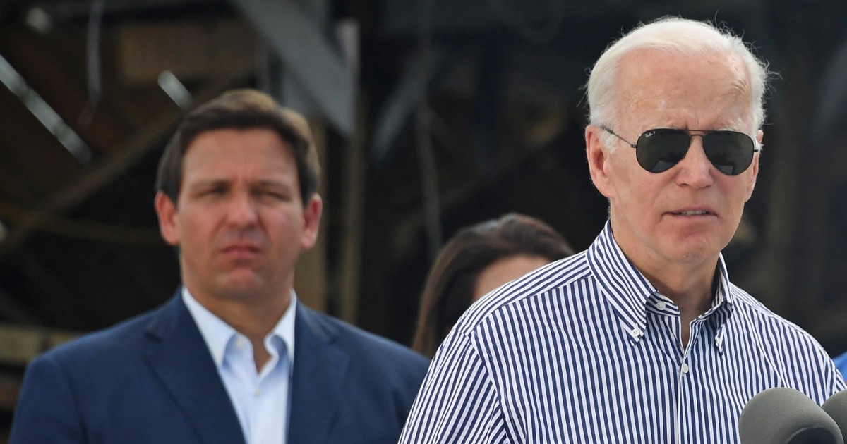 Hurricane Idalia forces Biden and Ron DeSantis to get along — at least a little bit