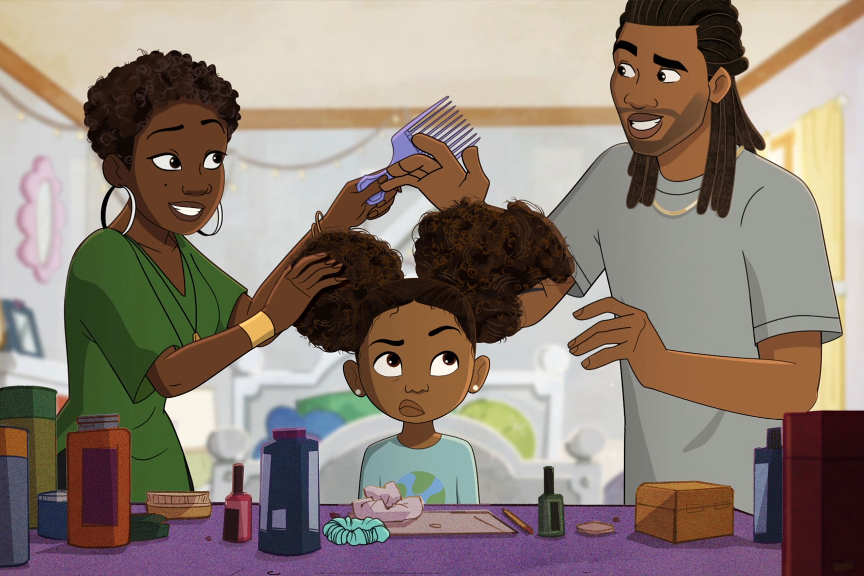 Evolving “Hair Love” into “Young Love”: Matthew A. Cherry’s “live action-feeling” animated comedy