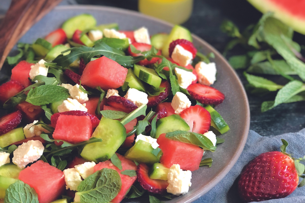 Watermelon & Strawberry Salad