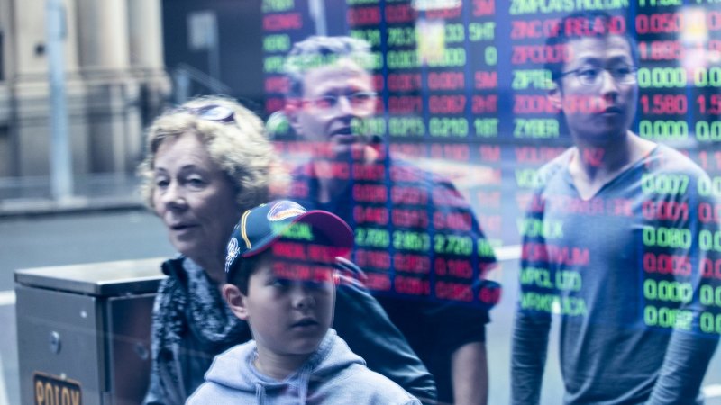 ASX falls as Wall Street drops; $A slumps