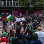 Israeli and Palestinian supporters hold competing rallies across US amid war in Gaza