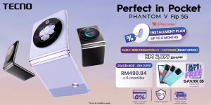 Tecno Phantom V Flip goes official in Malaysia for RM2999