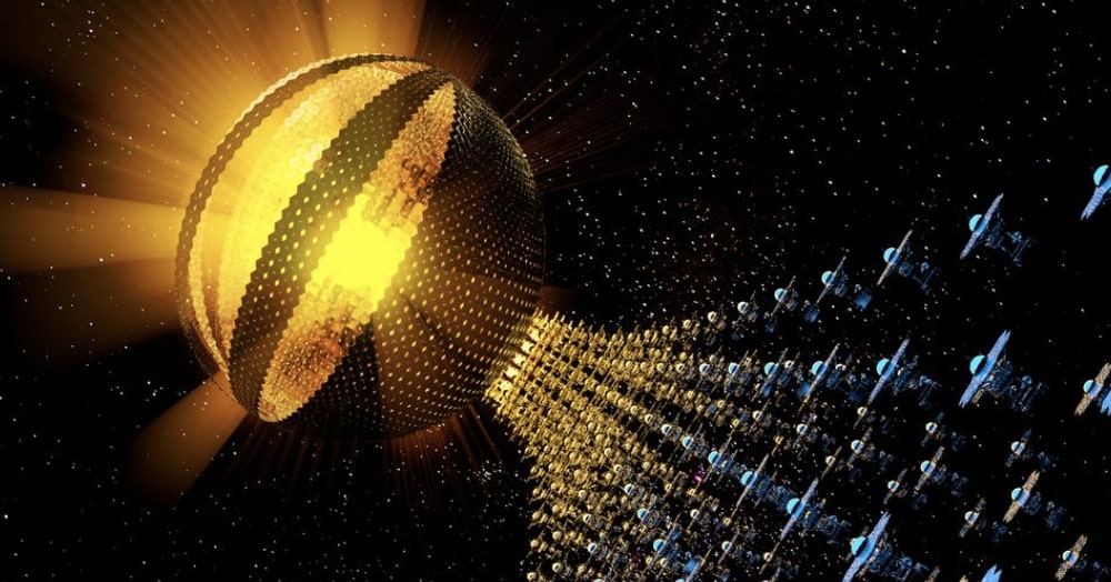 Detecting Dyson Sphere Scale Civilizations When They Migrate to New Stars