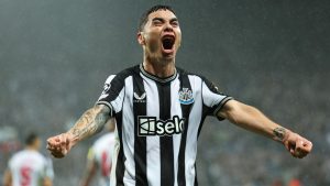 Newcastle 1-0 PSG LIVE SCORE: Latest Champions League updates as St James’ Park erupts after Miguel Almiron’s opener