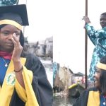 Lady from Makoko slum dances as she graduates four years after dreaming of becoming TV presenter [Update]