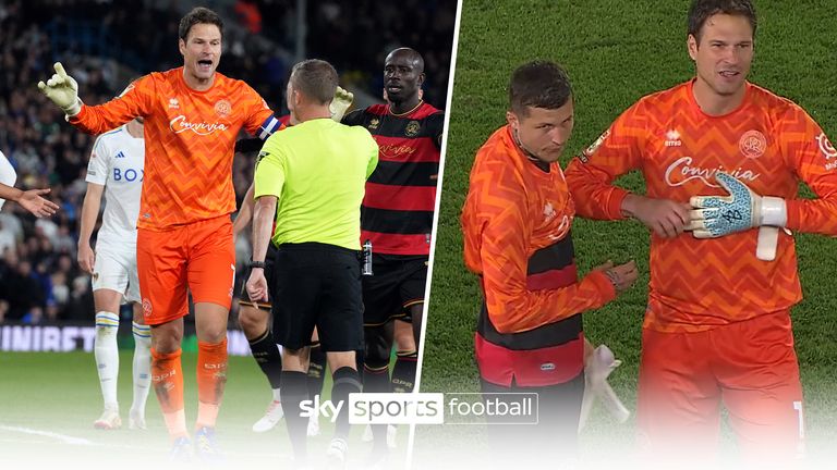 QPR striker, Lyndon Dykes forced to go in goal after controversial Asmir Begovic red card | Video | Watch TV Show | Sky Sports