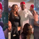 “Regina Daniels is watching from home” – Reactions as Senator Ned Nwoko attends a function with his fourth wife Laila (video)