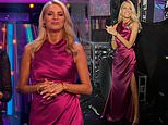 Strictly’s Tess Daly gets a fab score for fashion as she stuns in a pink dress with a daring thigh-high split as she pulls out all the stops for Movie Week