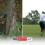 PGA Tour | Wesley Bryan falls in creek, gets covered in mud but makes par! | Video | Watch TV Show | Sky Sports