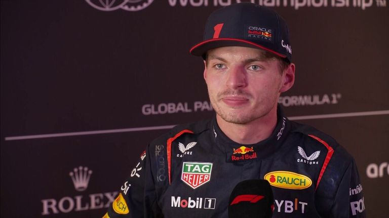 Max Verstappen: Track conditions made qualifying ‘quite tough’ | Video | Watch TV Show | Sky Sports