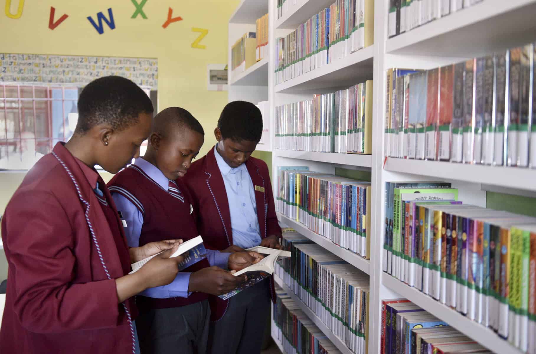 International Literacy Day: reclaimed yoghurt tubs used to build a library in Vosloorus