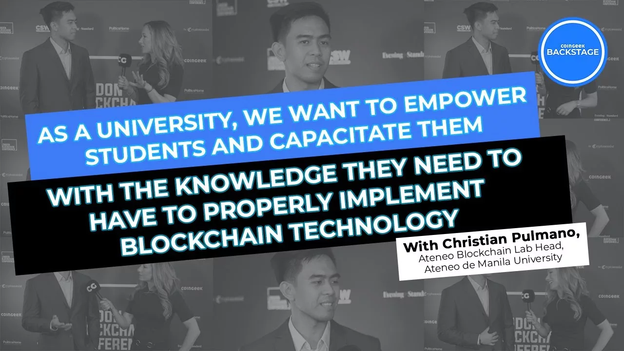 Ateneo’s Christian Pulmano tackles empowering Filipino youth with blockchain technology