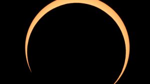 Skygazers watch ‘Ring of Fire’ eclipse over Western Hemisphere