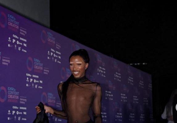 Lasizwe’s look to DSTV Content Creator Awards has people talking (Photos)