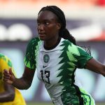 Gotham F.C celebrates Ifeoma Onumonu after hitting centurion of games for club side