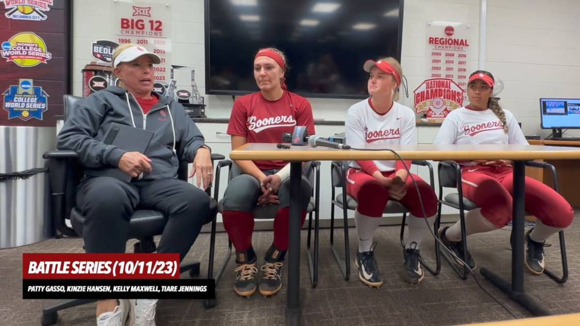 WATCH: Oklahoma Softball Battle Series Game 1 Postgame Press Conference