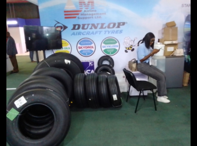 AMSL Samples Quality Dunlop Aircraft Tyres, Others At 7th Aviation Africa Summit