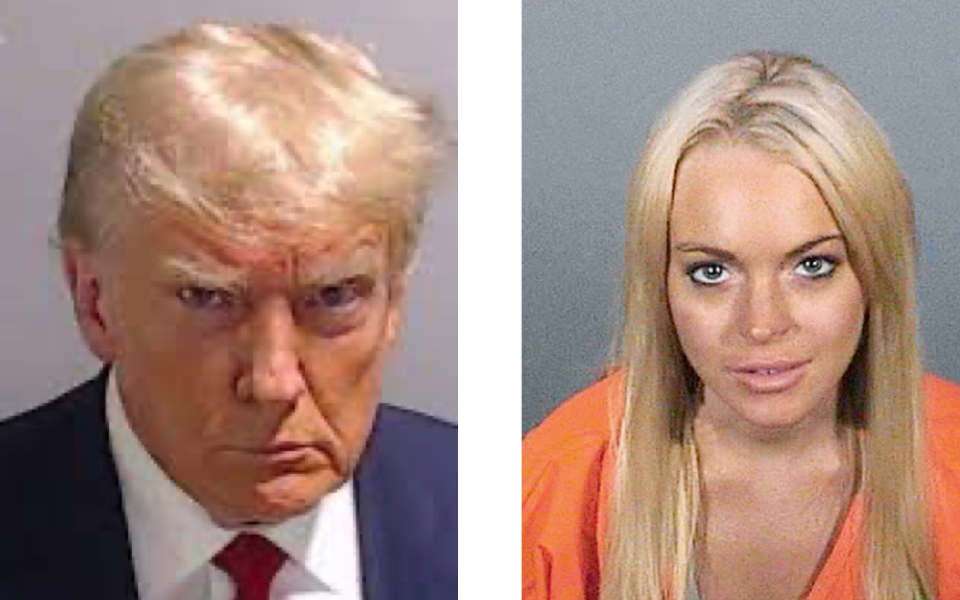 Donald Trump mugshot rated: How does it compare to other celebrity mugshots?