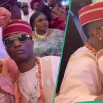 See the viral moment Wizkid and Osas Ighodaro got raunchy during singer’s mum’s burial