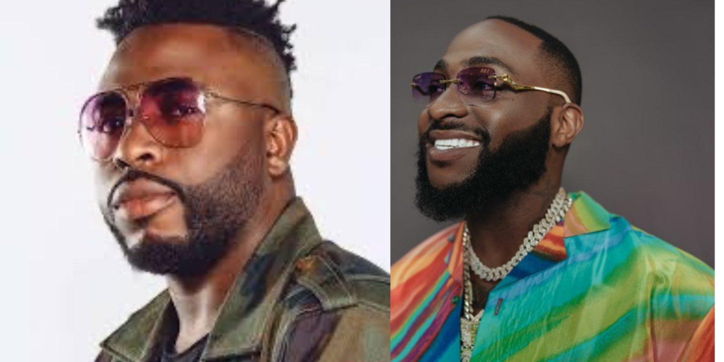 Davido reacts to trending video of Chioma with their twins